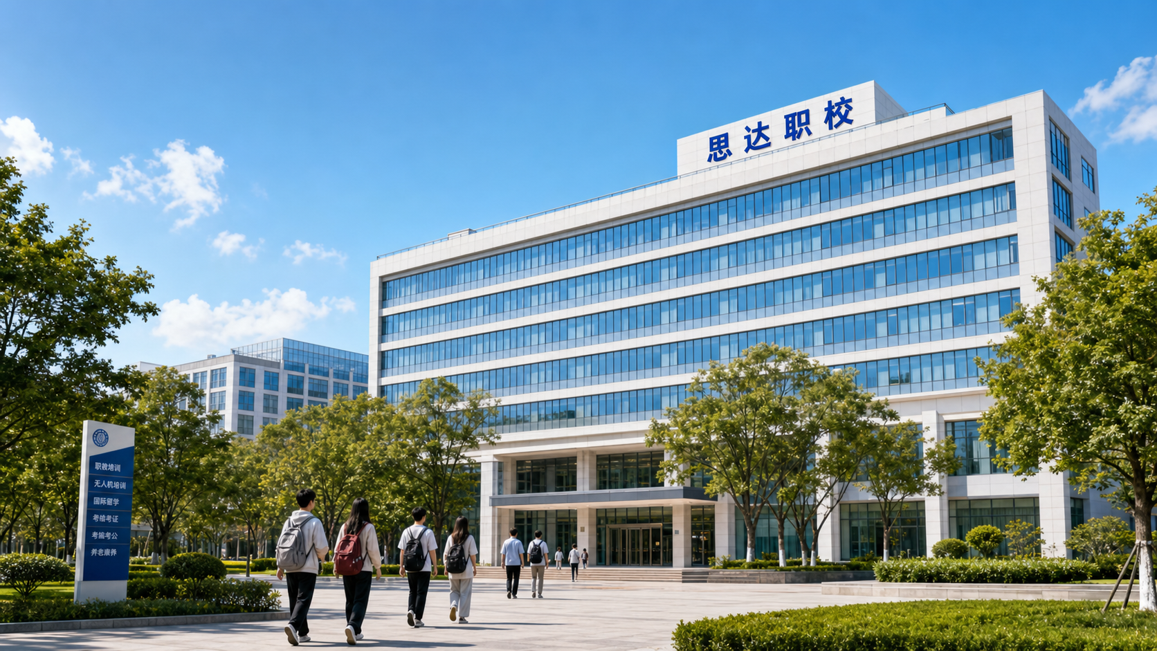 思达职校现代校园与教学环境